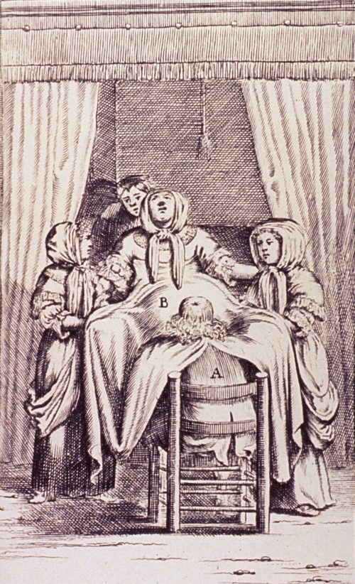 Woman In Labor A-B Louise Bourgeois Boursier, Dutch, 1707